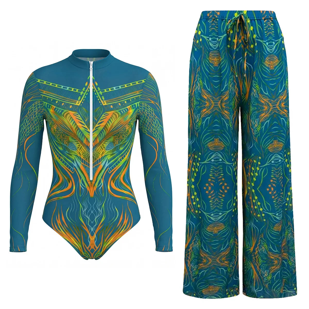 One Piece Sun Protection Swimwear 2026 Women Long Sleeved Print Swimsuit Female Sports Bathers Swimming Bodysuit Beach купальник