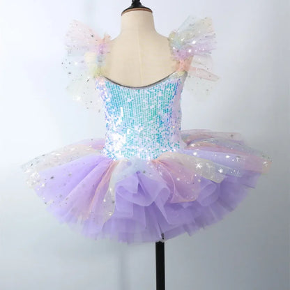Summer Ballet Dance Dress Girl Stage Tutu Girls Dresses Costume Baby Clothing Robe Fille Kids Outfit Vestidos Children's Day