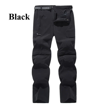 Fanuocetar Mens Removable Hiking Pants for Summer Quick Dry Camping Trekking Climbing Outdoor Scratch-resistant Stretch Pants