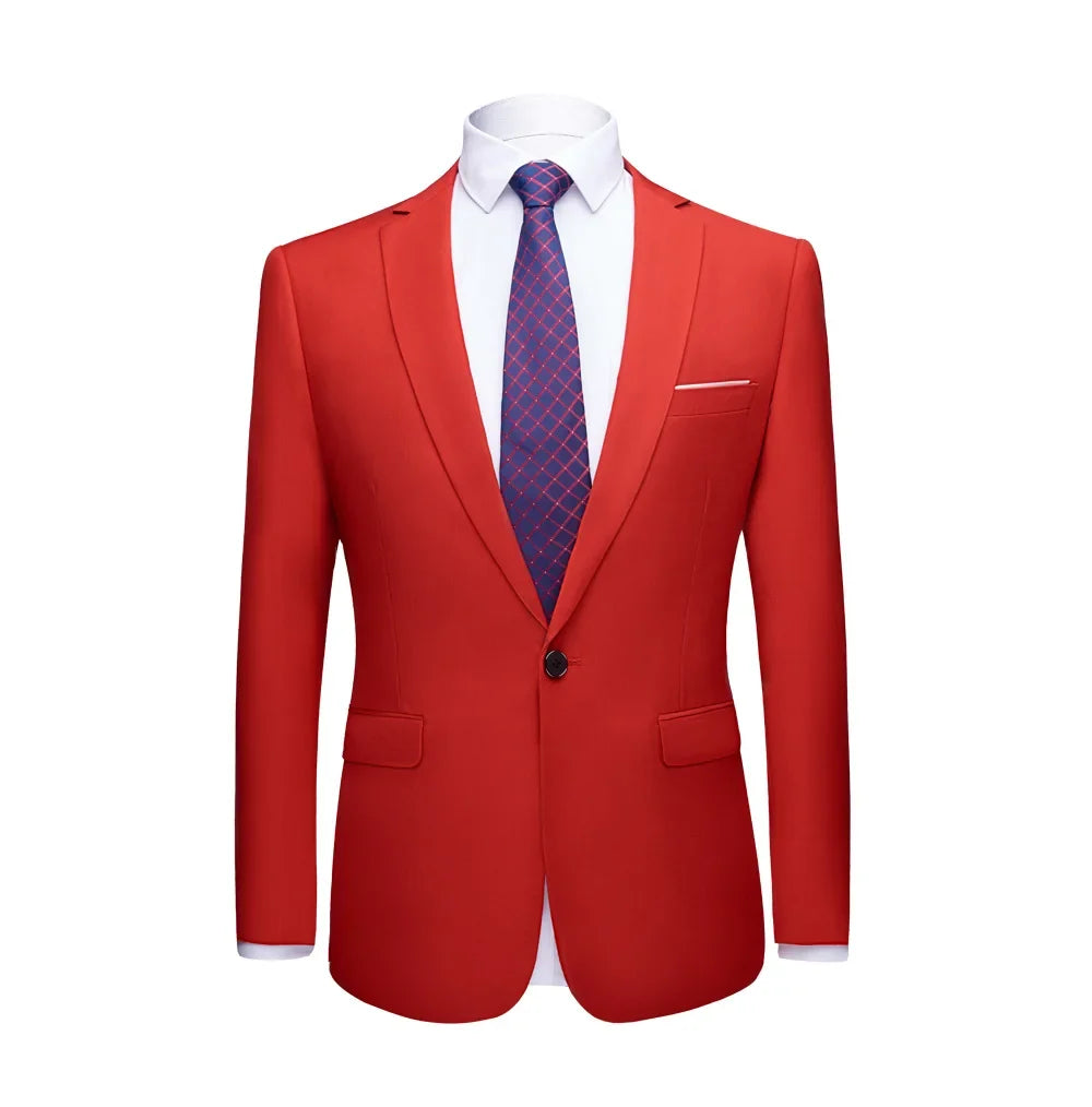 2026 Men's Green Suit Jacket, Single Button V-Neck Coats, Suitable for Wedding/Party/Business/Work/Interview Asian Size Blazer