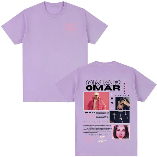 Omar Courtz Primera Musa Album Tour Merch T Shirt Men Women Clothing Hip Hop Fashion T-shirt Casual Cotton Short Sleeve T-shirts