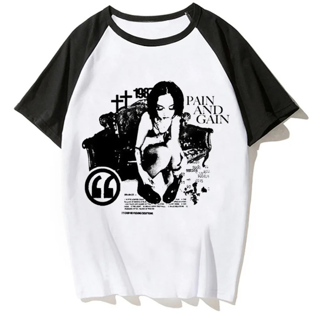 Y2k Tee women anime funny harajuku tshirt girl Japanese clothes