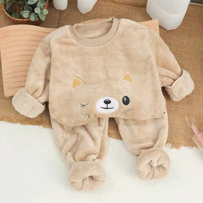 2026 Children's Pajama Sets Tops + Pants 2Pcs Kids Pajamas Winter Girl Clothing Sets 2 To 8Years Children Clothes Boys Sleepwear