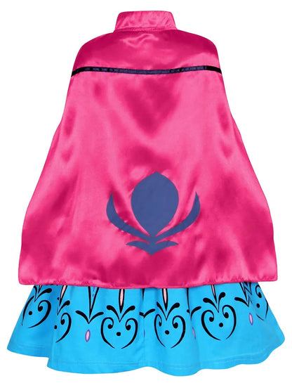 Elsa Anna Snow Queen Dress for Girls Princess Costume Birthday Halloween Christmas Carnival Outfit Kids Cosplay 2-8Y Vestido