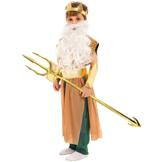 Sea God Cosplay sea King Outfit Costume Halloween for Poseidon