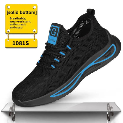 summer safety construction shoes breathable work shoes Indestructible Sneakers Unisex Men Safety Shoes For Work With Steel Toe