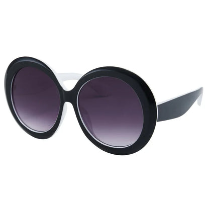 Retro Big Round Frame Sunglasses Lady Oversized Fashionable Street View Sunglasses Beach Resort Sunglasses