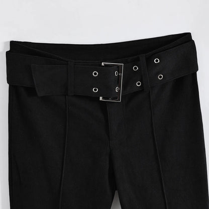Women's Black Jeans Flare Pants Y2k Retro Emo 2000s Streetwear Fashion Trousers Harajuku Wide Yoga Pants 90s Aesthetic Clothes