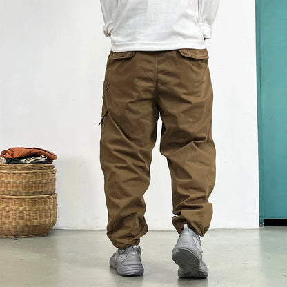 High Quality Cargo Pants Japanese Streetwear Baggy Pants For Men Plus Size Cotton Joggers Harajuku Fashions Casual Trousers