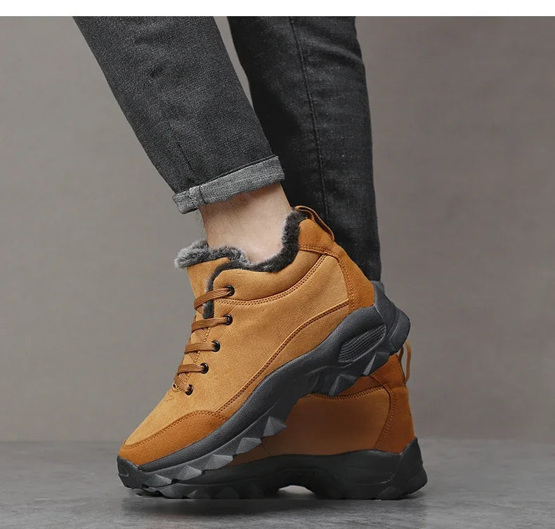 Men Sneakers Man Hiking Shoes Outdoor Mountain Boots Climbing Shoes Zapatos De Hombre Winter Boots Tennis Black Sneakes