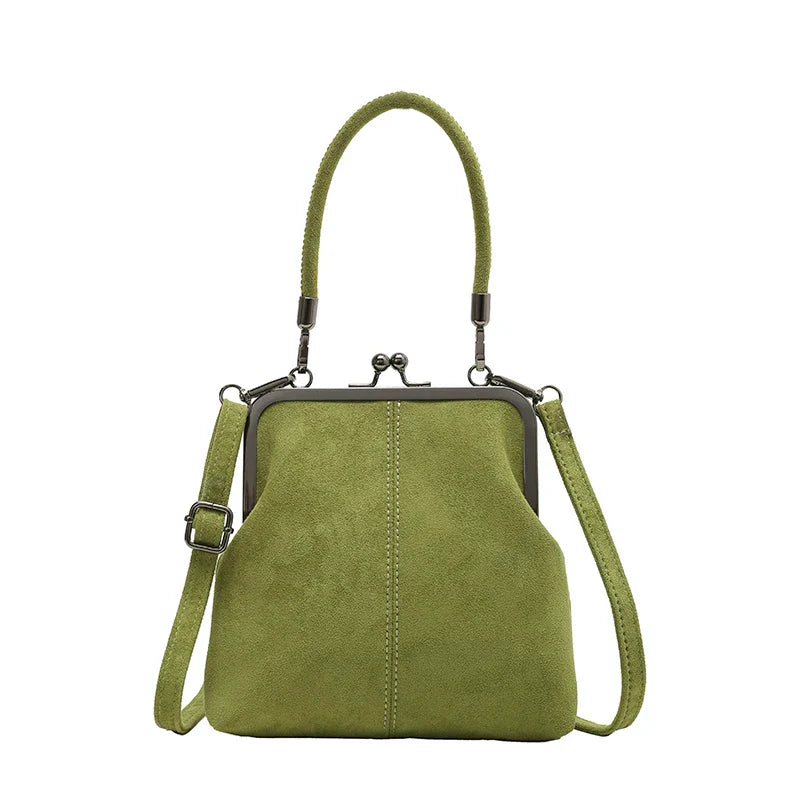 Women's Retro Frosted Splice Handbag Large Leisure Travel Trip Shopping Work Commuting Crossbody Shoulder Bag Elegant Clutch Bag