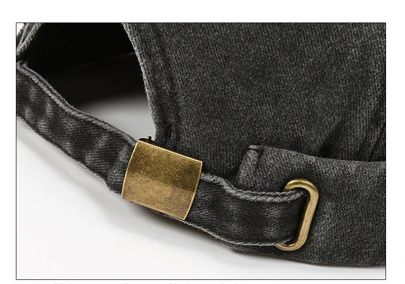 Hatsmen's Four Seasons Denim Cloth Gua Skin Hat, Street Bare Panel, Landlord Hat, Personality Fashion, Retro Outdoor Trend
