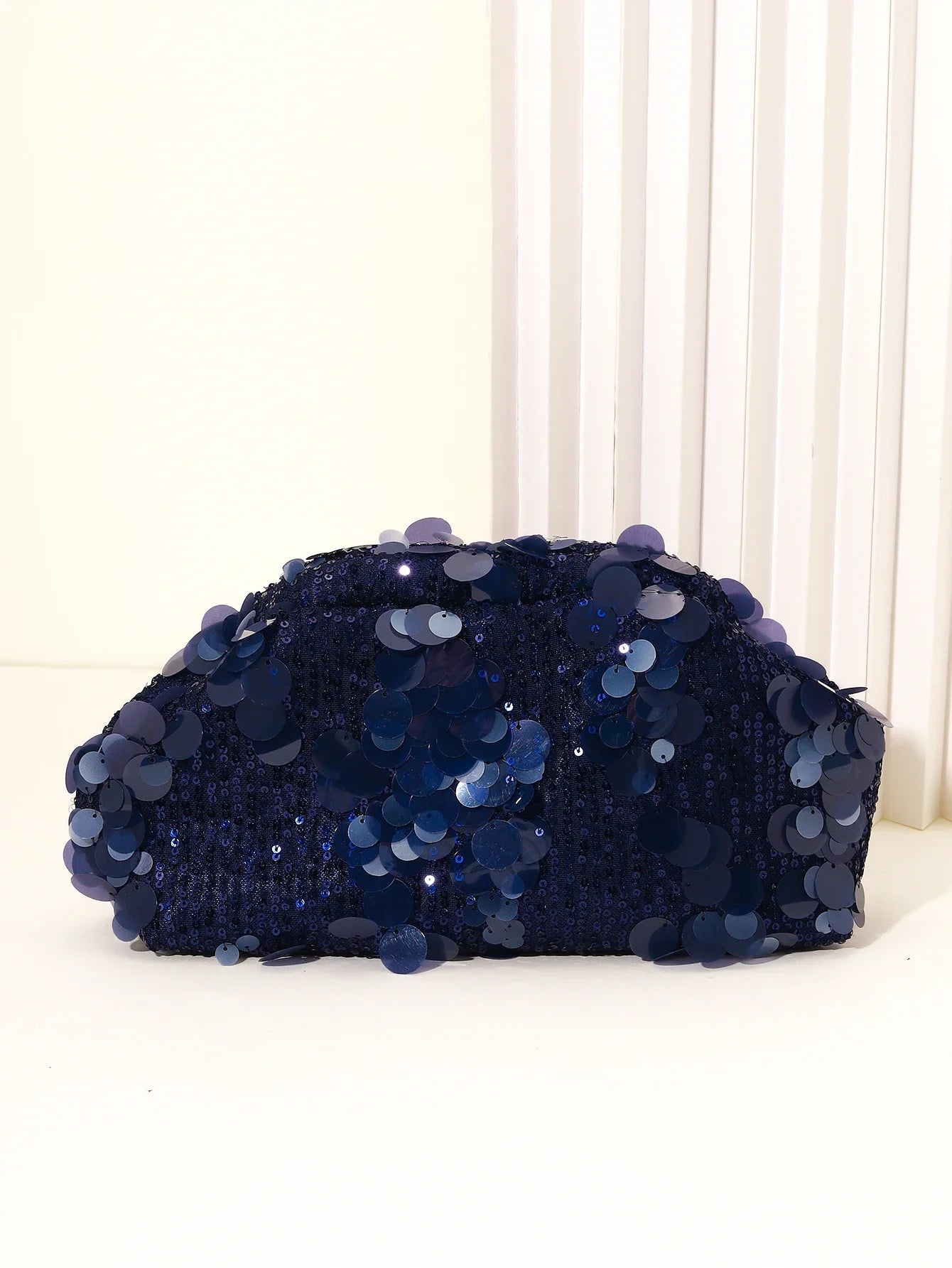 Dinner bag Fashion sequin messenger bag Women's simple handbag, large sequin clutch bag Versatile chain shoulder messeng  bag