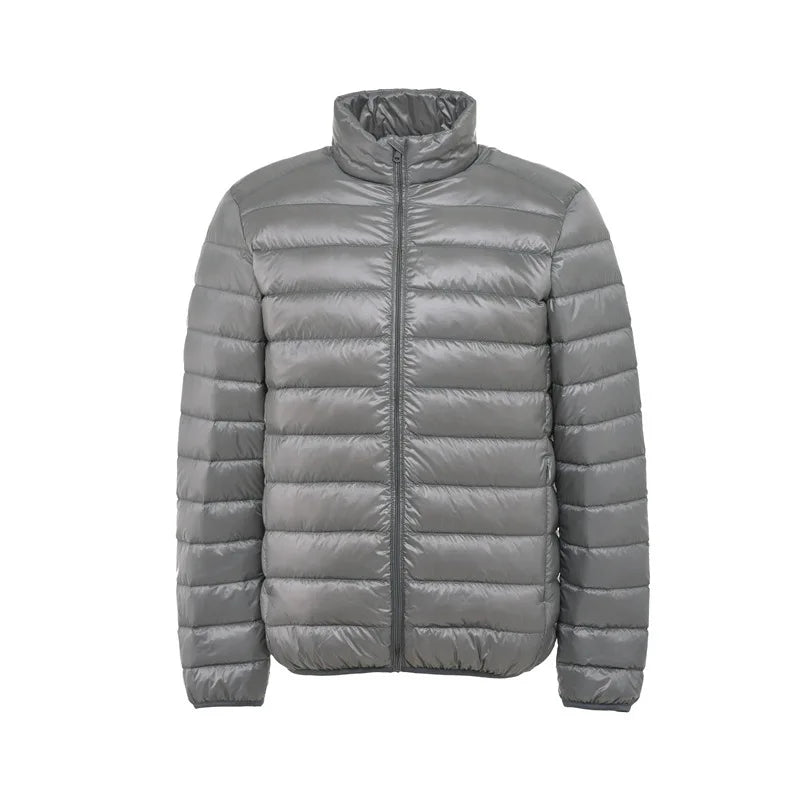 2025 0-10℃ Autumn Fashion Men's Ultra Light Duck Down Jackets Winter Feather Padded Puffy Coat Portable Warm Quilted Outerwear