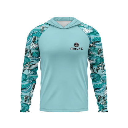Men Hood Fishing Shirt long sleeve fishing t shirt uv protection Fishing Apparel