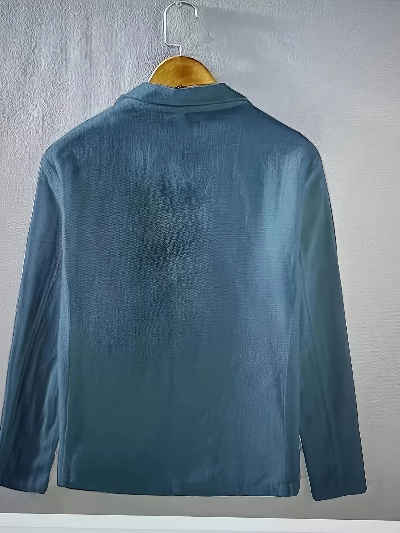 Men's Casual Suit Single-layer Jacket Solid Color Cotton And Linen Casual Fashion Men's Top