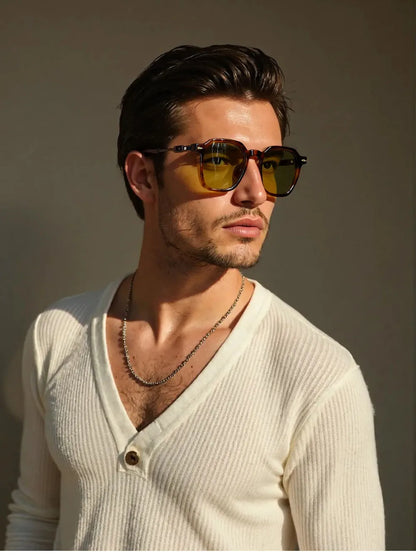 Vintage Sunglasses Women 2025 Square Sunglass Men Vacation Fashion Glasses Gafas De Sol Hombre Lunette Soleil Femme Dropshipping