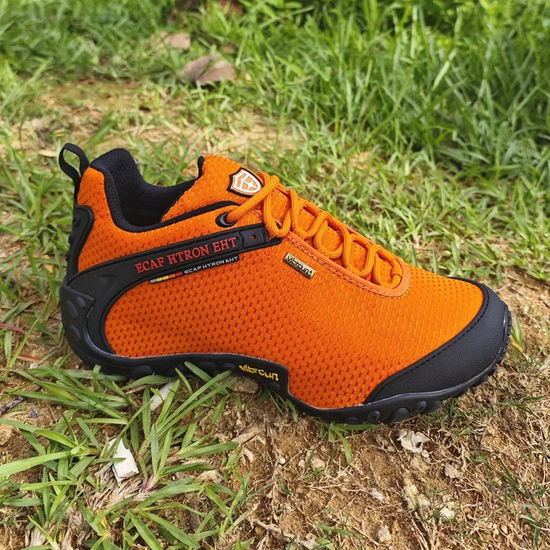 Mens Outdoor Mountain Climbing Shoes Mesh Non-Slip Breathable Trekking Hiking Shoes Waterproof Camping Soft Sneakers 39-46