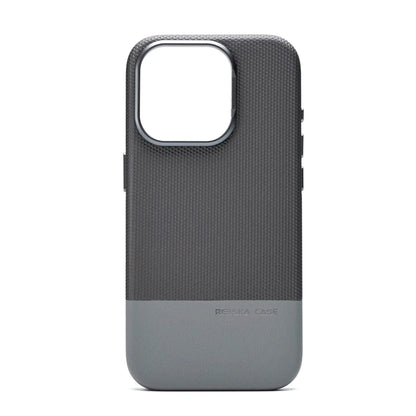 For Magsafe Fine Grained Leather Case For iPhone 17 Pro Max Ari 16 15 14 13 Metal Lens Frame Wireless Charge Accessories Cover