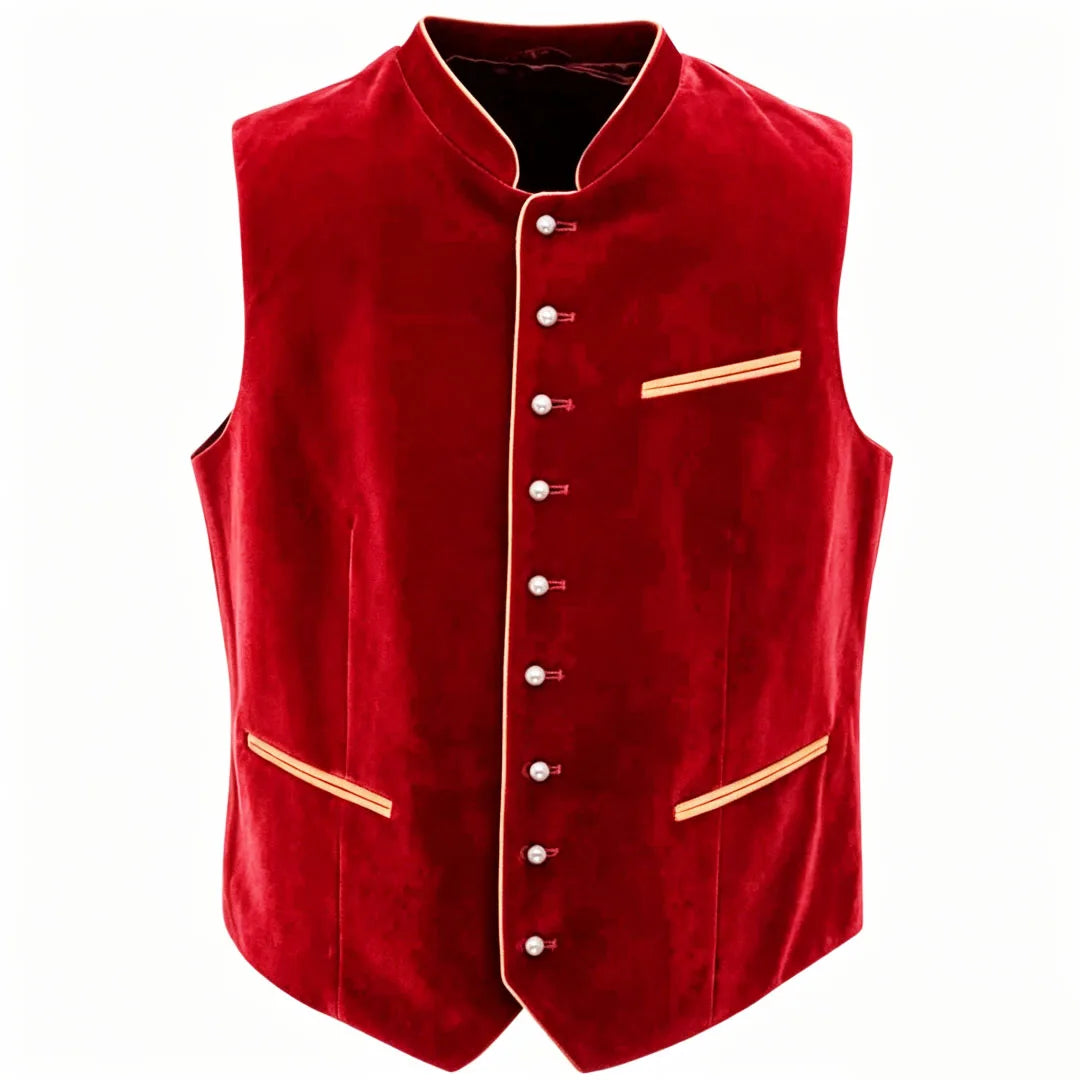 Men Vest Black Suede Velvet High Neck Single Breasted Waistcoat For Wedding Banquet Business Work Casual Daily Men Suit Vest