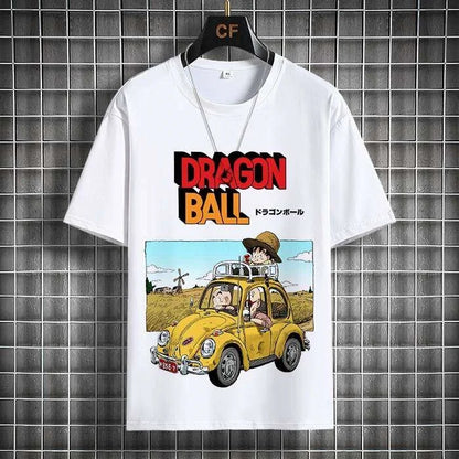 2026 Summer Dragon Ball Z Summer Trendy Short Sleeve Loose Fit T-Shirt Collaborative Release Bird Mountain Memorial Anime Goku