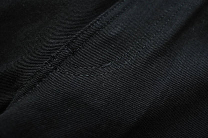 Mens Jeans Black Jeans Double-sided Dyeing Sanforized Selvedge Denim Jeans  16 Oz Regular Fit