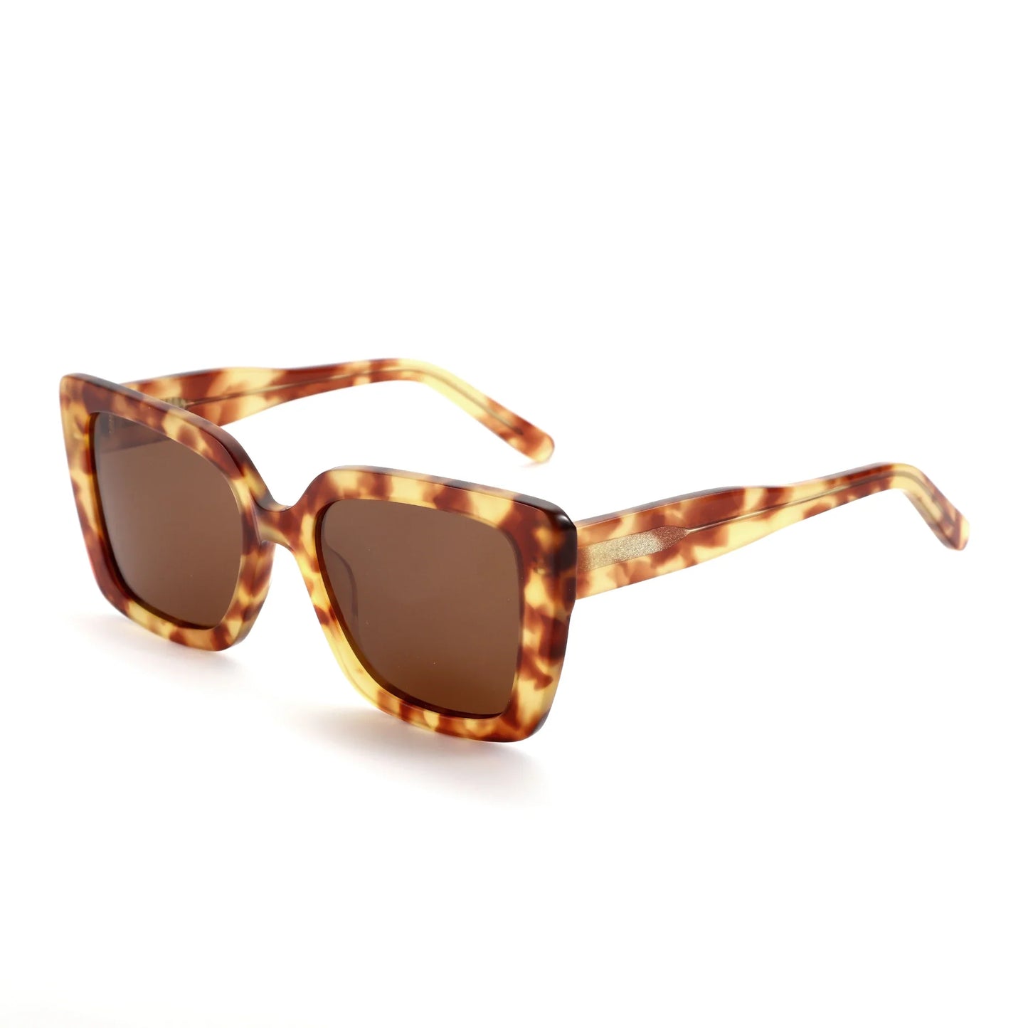 2026 New Square Polarized Sunglasses Women Thick Frame UV400 Protection Acetate Sun Glasses for Ladies Shopping Gift