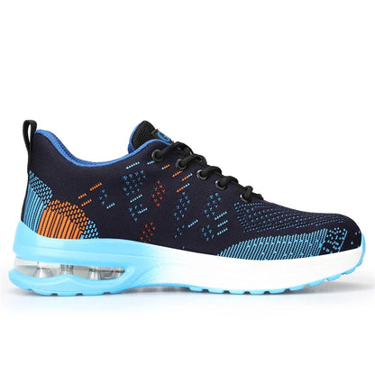 Breathable Men Work Safety Shoes Steel Toe Cap Air Cushion Working Boots Construction Indestructible Work Sneakers Men Shoes