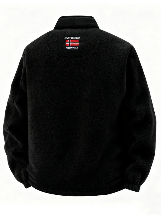 Men's Fleece Jacket, Soft and Skin-Friendly, Heat-Retaining and Wind-Resistant, Suitable for Daily Commuting, Home Leisure, Outdoor Walking, Casual Gatherings with Friends, Layering in Autumn and Winter, and Short Trips