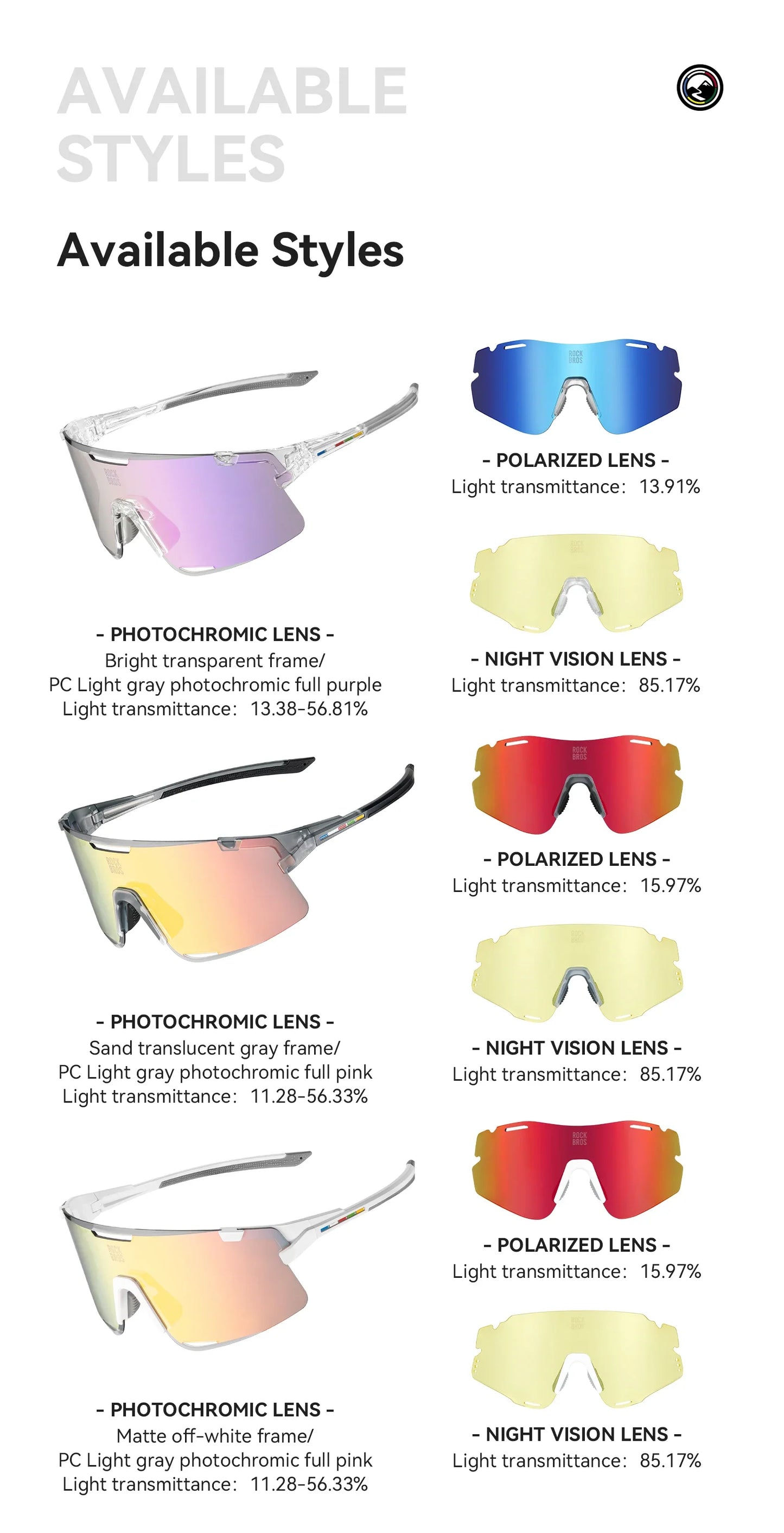 ROAD TO SKY Photochromic Cycling Glasses Bike Polarized Outdoor Sports Sunglasses MTB Eyewear UV400 Bicycle Goggles