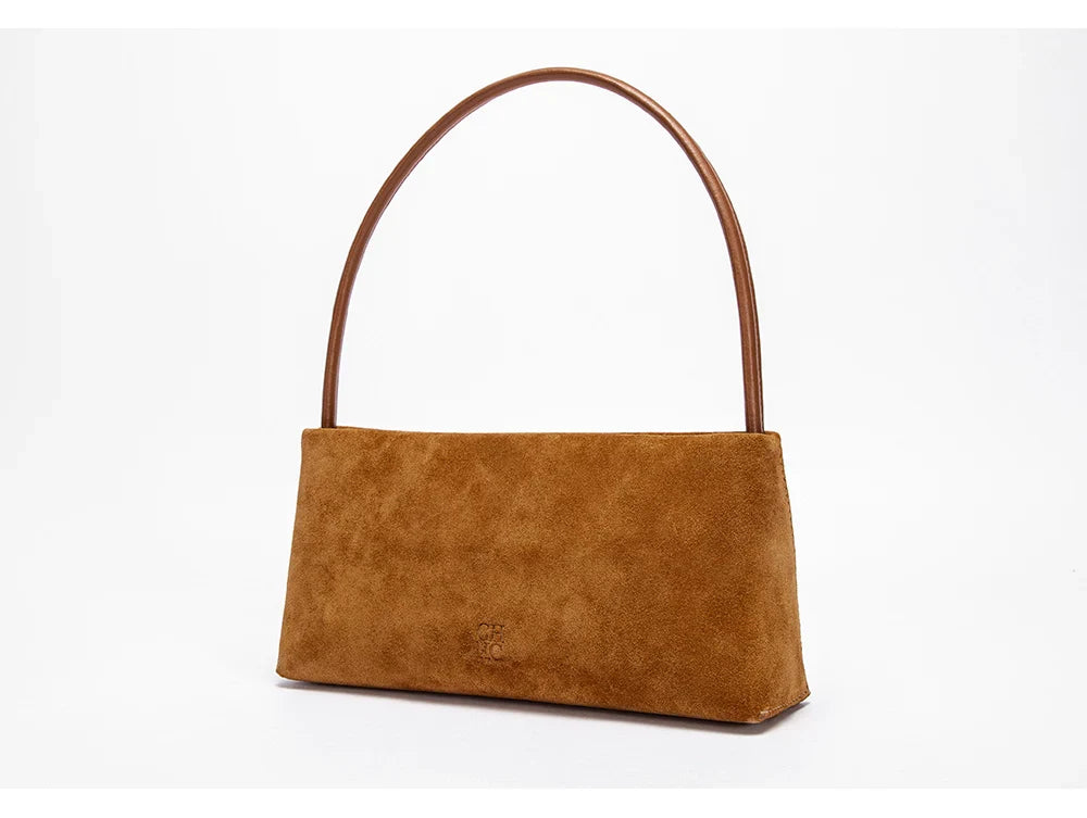 Solid Simple Classic Style Velvet Underarm Bag Elegant Fashion Design Seasonal New French Vintage Shoulder Bag