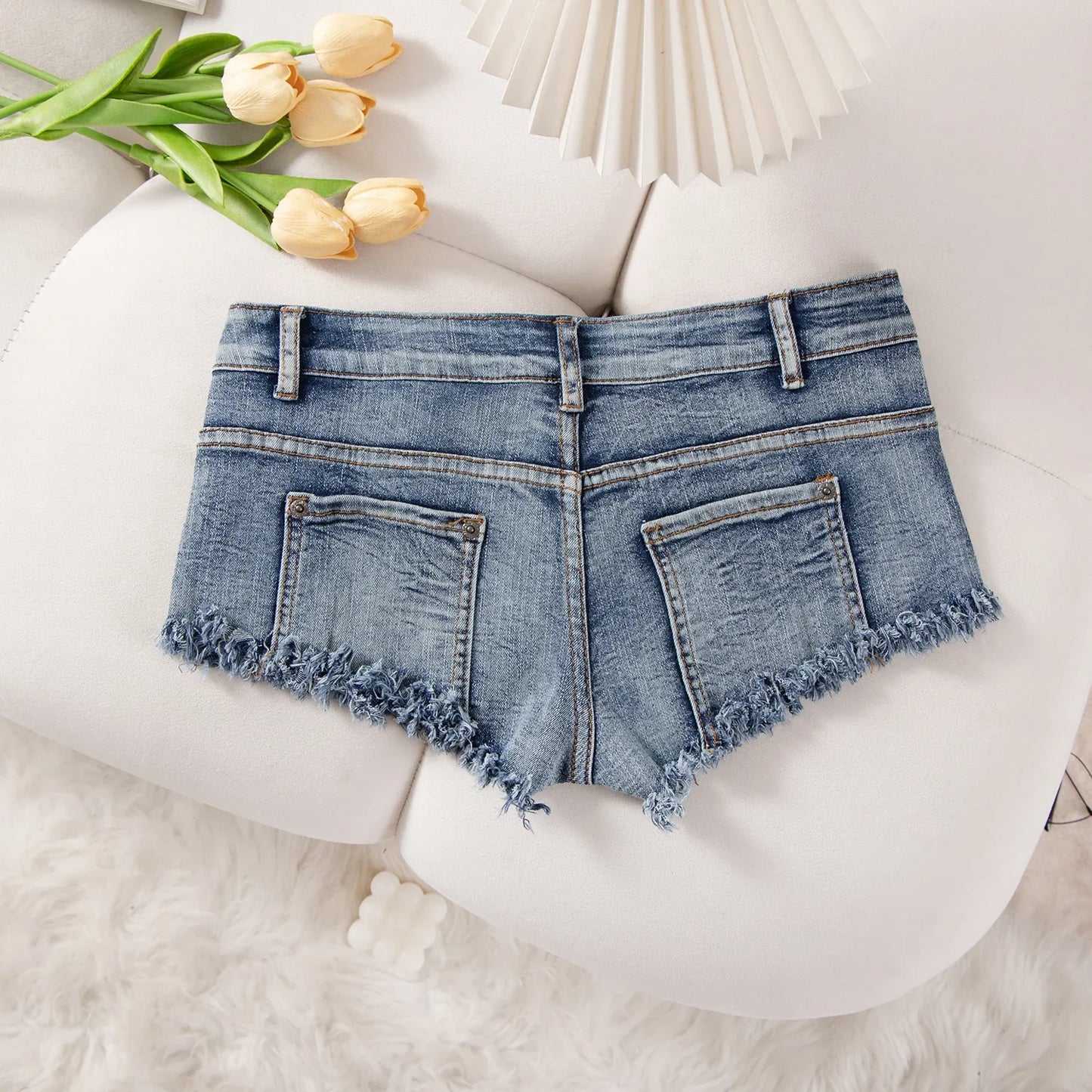26 New Summer Fashion Sexy Low Waist Ripped Women's Denim Shorts Hot Pants Jeans Booty Shorts