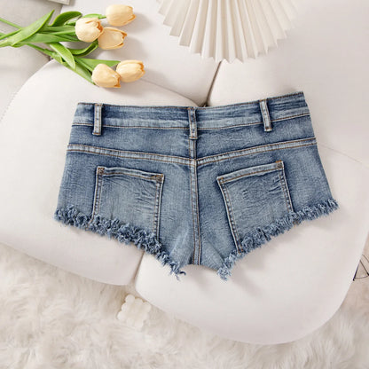 26 New Summer Fashion Sexy Low Waist Ripped Women's Denim Shorts Hot Pants Jeans Booty Shorts