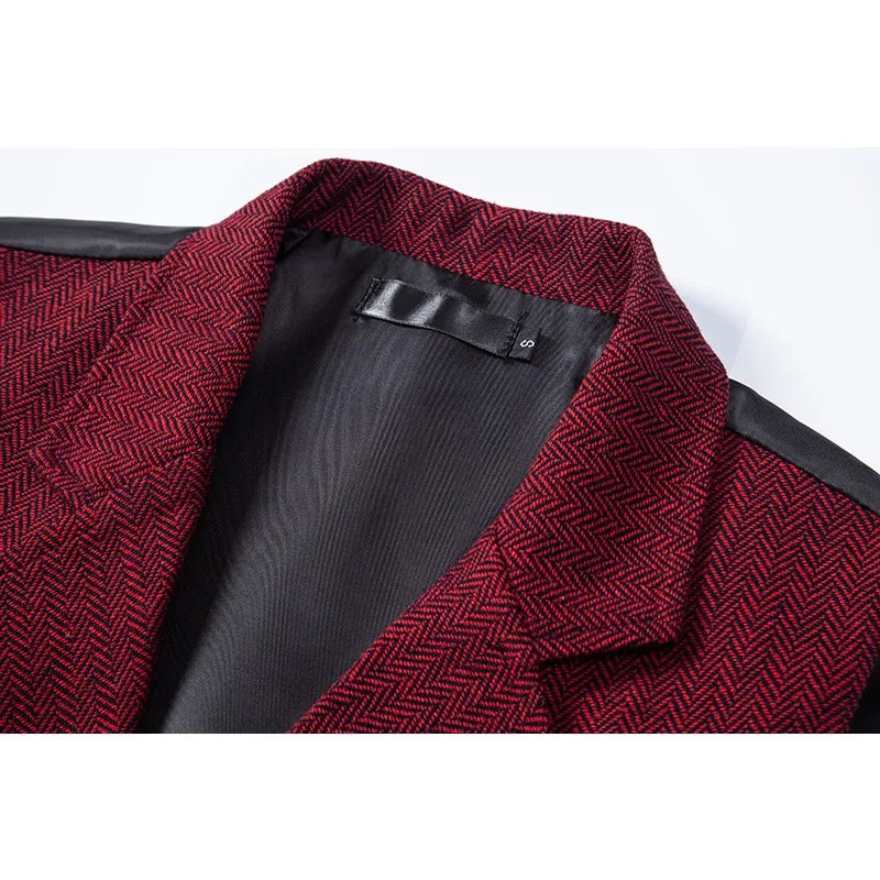 Waistcoat Man British Style Turn Down Collar Men Vest Slim Solid Double-breasted Sleeveless Versatile Male Suit Vest