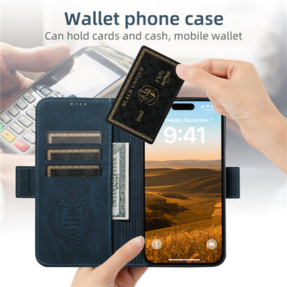 Magsafe Business Leather Wallet Phone Case For iPhone 12 13 14 15 Pro Max Plus 16 17 Pro Max With Flip Card Holder Cover