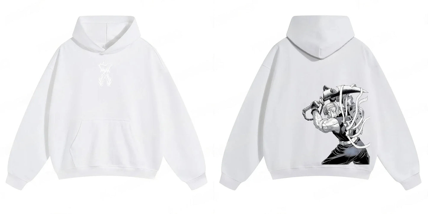 Demon Slayer: Kimetsu no Yaiba Men Hoodie Sweatshirt Tengen Uzui Anime Spring Autumn Boy Long-sleeved Parent-child Outfit