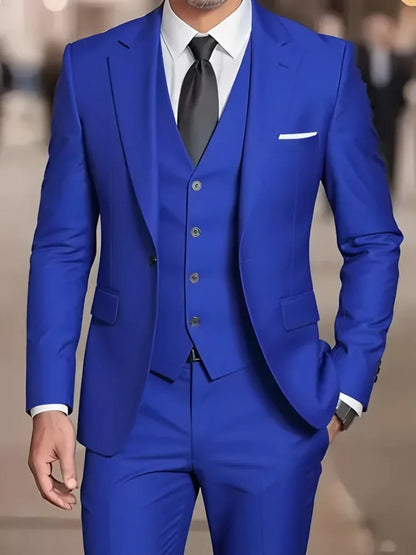 New Beige Suit Men Business Tuxedos Formal 3/2/1 Piece Dress Single Breasted Groom Groomsman Prom Wedding Party
