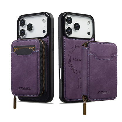 Detachable Magnetic Wallet Leather Phone Case for IPhone 17 Pro Max Air 16 Plus 15 14 13 12 11 Pro 16E Anti-Theft Brush Cover