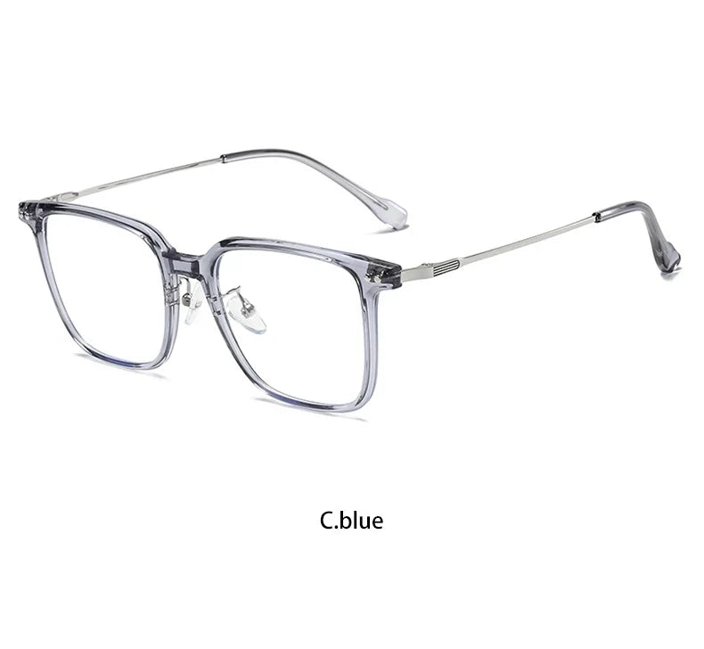 Simple Fashion Large Frame Geometric Square Glasses Can Be Customized Prescription Anti-blue Light Glasses Reading Glasses