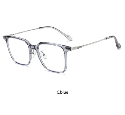 Simple Fashion Large Frame Geometric Square Glasses Can Be Customized Prescription Anti-blue Light Glasses Reading Glasses