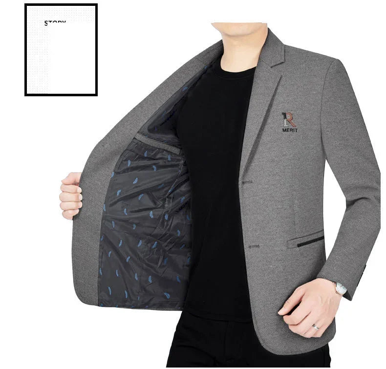 Brand 2026 Spring Business Blazer for Men Solid Autumn Casual Men's Jacket Blazer Fashion Single Breasted Suits Mens