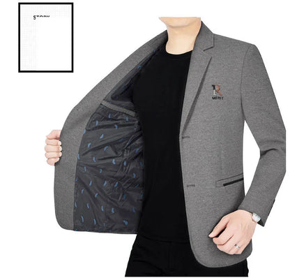 Brand 2026 Spring Business Blazer for Men Solid Autumn Casual Men's Jacket Blazer Fashion Single Breasted Suits Mens