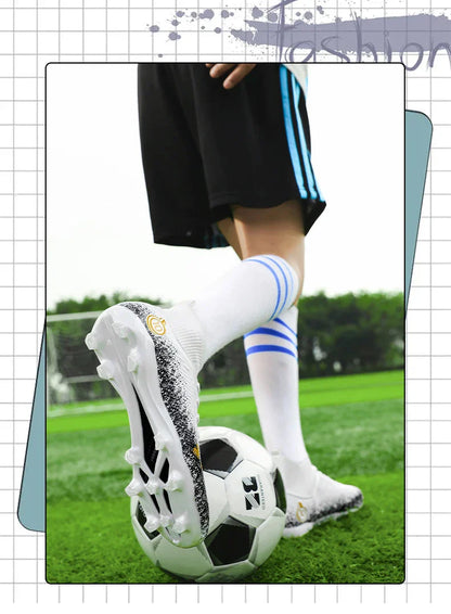 Men Soccer Shoes Kids Football Boots Women Professional Soccer Cleats Antiskid Chaussure Football TF/FG Outdoor Football Shoes