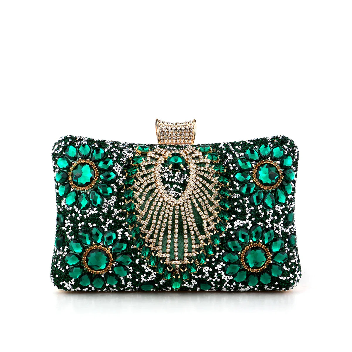 Flower One Side Glitter Tassel Women Evening Bags Diamonds Small Day Clutch Luxury New Chain Shoulder Handbags For Party