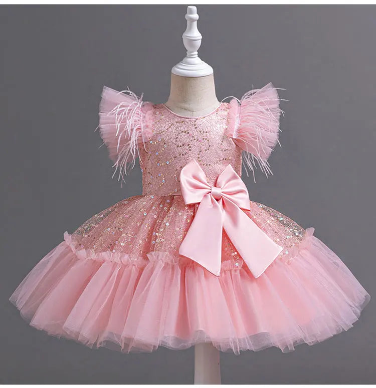 Fashion Girls Dresses for Party and Wedding Sleeveless Kids Birthday Party Princess Dresses Summer Girl Evening Gown 1-9 Years