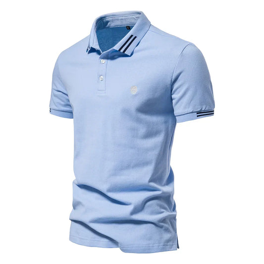Brand 100% Cotton Men's Polo Shirts Casual Solid Color Short Sleeve Polo Shirts for Men New Summer Desinger Clothing Men