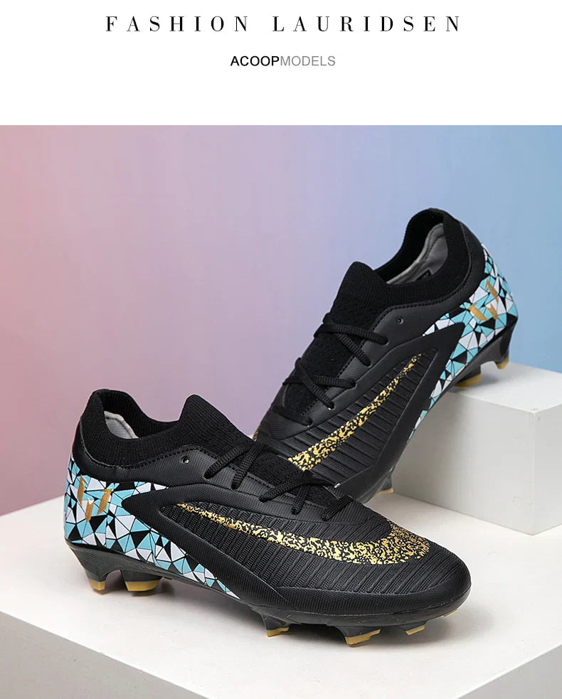 New Kid Match Boys Soccer Shoes Comfortable Outdoor Match Professional Football Boots Sneakers Non-Slip Sports Shoes Unisex
