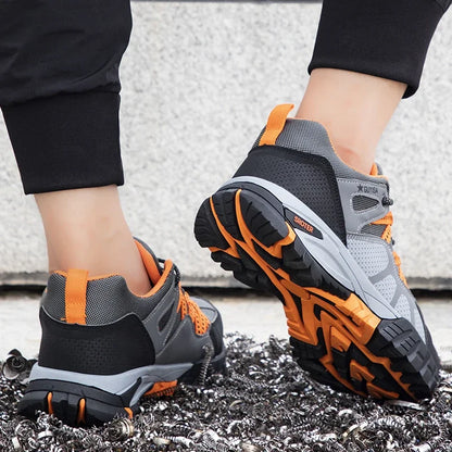 Men Steel Toe Safety Shoes Indestructible Construction Working Shoes Protection Male Footwear Breathable Hiking Industry Boots