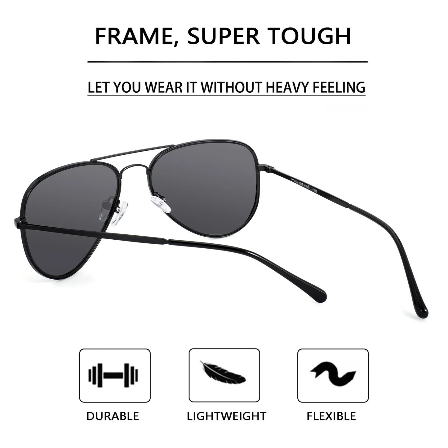 Polarized Sunglasses for Big Heads Men Women 8123