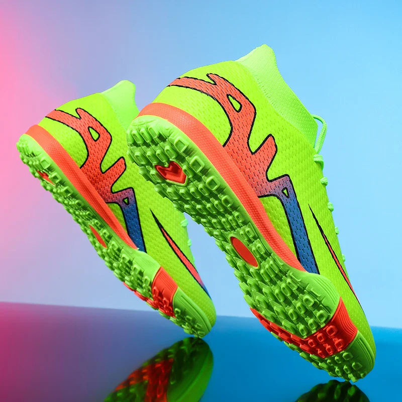 New Men Soccer Shoes Futsal Grass Cleats High-top Football Boots Non-Slip Sneakers High-quality Match Indoor Hot-selling Outdoor